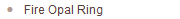 Fire Opal Ring